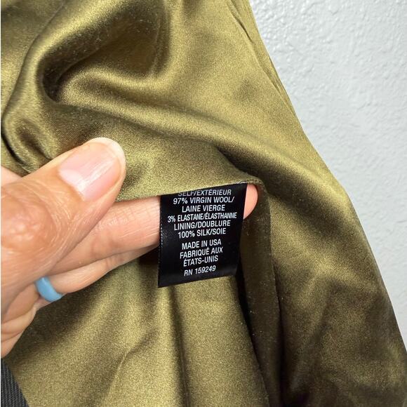 TWP Women’s Double Breasted Stretch Wool Blazer / Size-Small - Picture 8 of 16